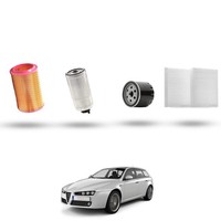 Hoffcar Set Service Kompatibel Mit Alfa Romeo 156 (932) 1.9 JTD 16V 110Kw Ab