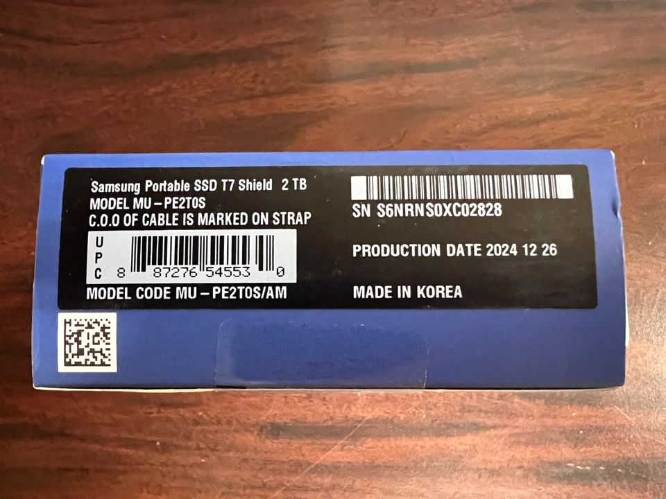 Samsung T7 Shield 2TB Portable External Solid State Drive - MU-PE2T0S - Image 3 of 3