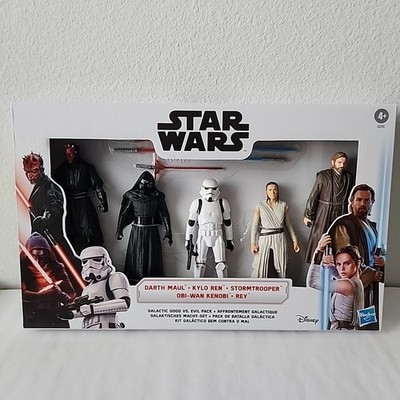 Star Wars Galactic Good Vs Evil 5 Pack 6'' Figure Darth Maul Kylo Ren Obi-Wan Rey