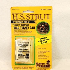 H. S. Strut Premium Flex "Triple D" Diaphragm Wild Turkey Call  #00808
