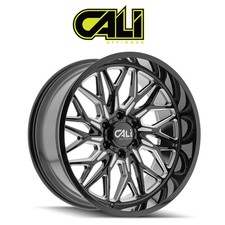Cali Off-road Wheels Rims Crusher 9118 20x10 8x180 -19mm Black Milled Cali Off-road Wheels Rims Crusher 9118 20x10 8x180 -19mm Black Milled