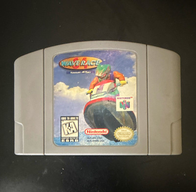 TESTED & WORKS Nintendo Wave Race 64: Kawasaki Jet Ski N64 Cartridge Racing