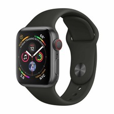 Apple Watch Series 4 GPS+Cellular Aluminum space Gray/Black Sport Band