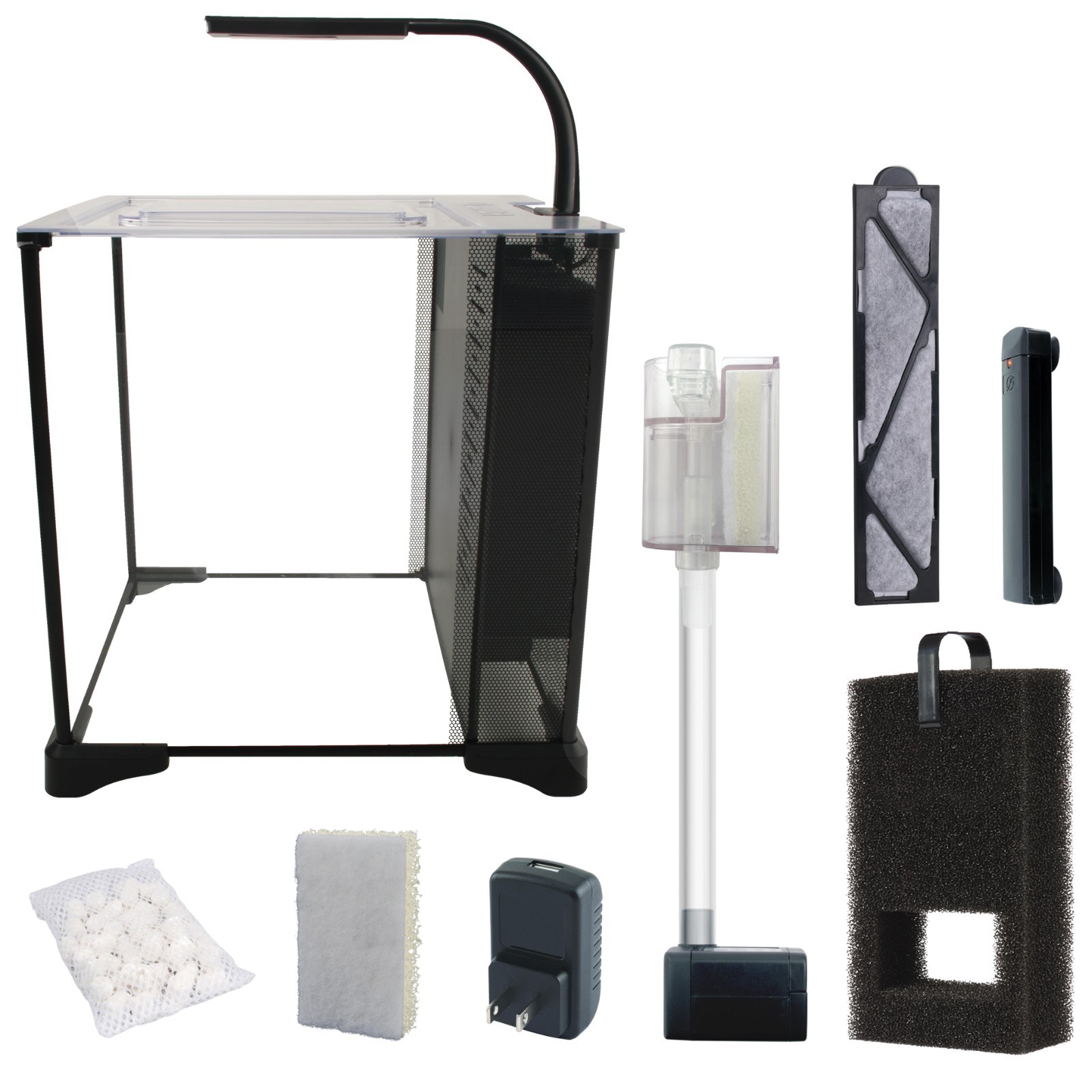 Fluval Betta Premium Fighter acquario acquario pesci serbatoio kit 22,7 L - filtro riscaldatore luce foto 4