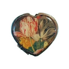 Compact Purse Pocket Mirror Double Sided By Ergir Floral