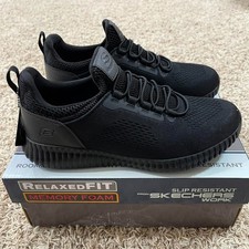 Skechers Men s Relaxed Fit Cessnock Slip Resistant Work Shoes, Choose Size 8/8.5