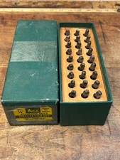 Vintage ACE 1/8" Steel Letters Machinist Metal Stamp Punch Set