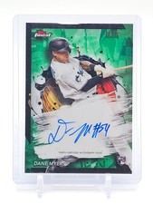 DANE MYERS 2024 TOPPS FINEST AUTO GREEN ROOKIE RC /75 #FA-DMY MARLINS Q5194
