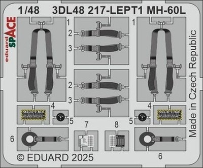 Eduard 3DL48217 1/48 MH-60L SPACE Space für ICM Bausatz