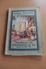Katalog Hapag Hamburg Amerika Linie 1914 beschädigt! Fahrplan Preise Postdampfer