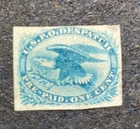 US Stamp Blue Eagle Scott LO6 PO DESPATCH Pre Paid ONE CENT Vintage Old Antique