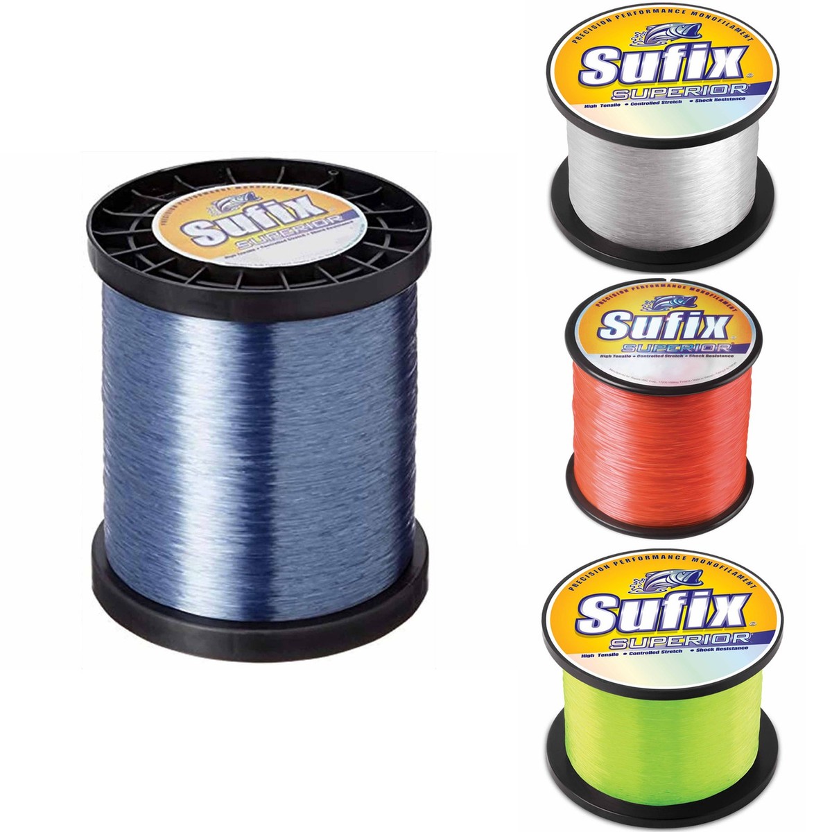 1 4 spool of sufix superior 12 fishing line Size Monofilament Line by Sufix Sufix Superior Clear Monofilament -