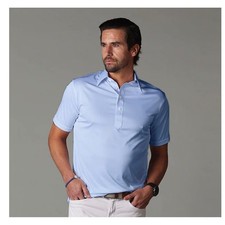 Collars Co Mens Size Medium Dress Collar Polo Sky Blue Performance Stretch