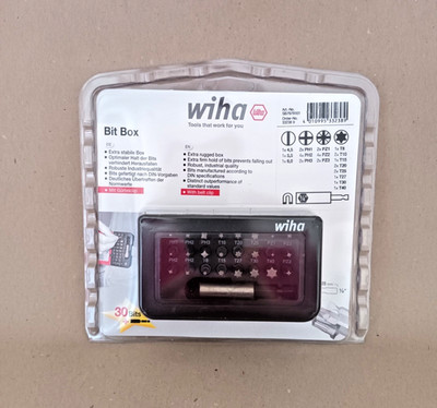 Wiha Bit Box 31-tlg Bitset 1/4'' 25mm PH/PZ/TX/Hex + magnet. Bithalter Clip 33238