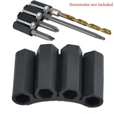 1/2Pcs Electric Bit Holster With  Drill Add-on For Access To Hex Driver Bits New