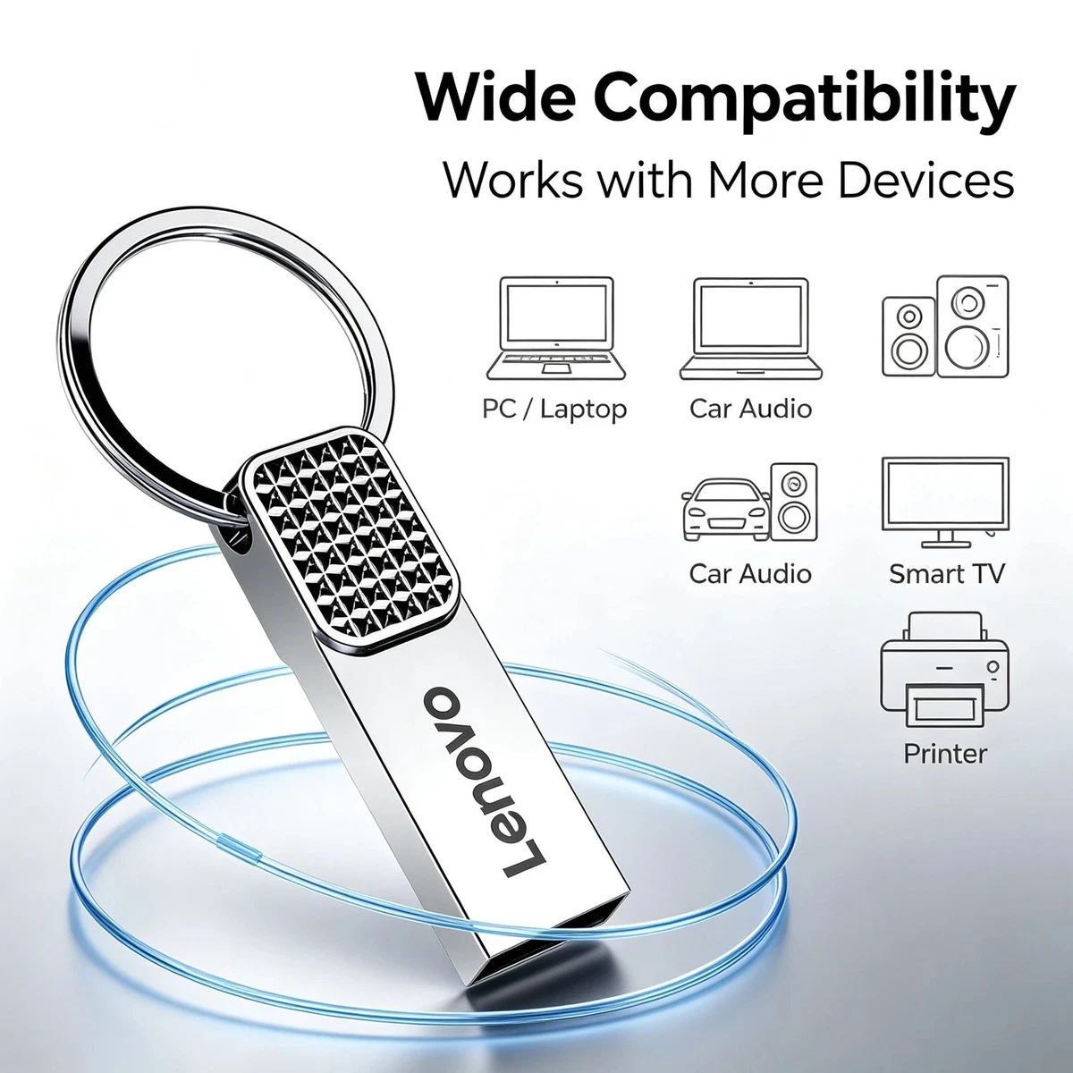 Lenovo 512GB USB 3.0 Flash Drive Metal Pendrive Memory Stick Storage