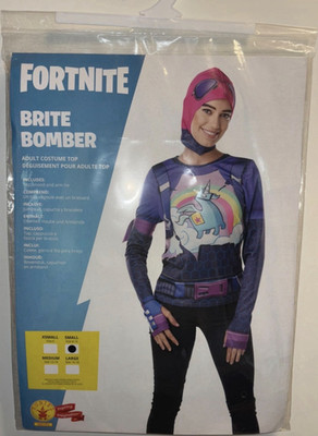 Fortnite Brite Bomber Kinder Kostüm Größe S