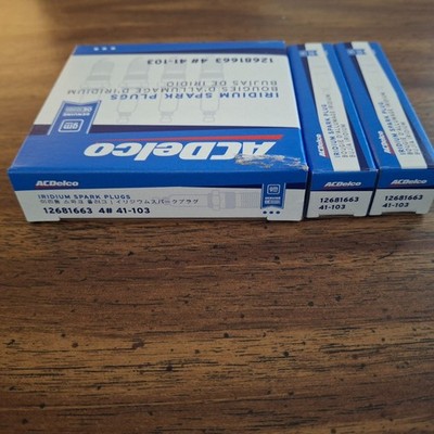6 Pack GM ACDelco 41-103 Iridium Spark Plugs 12681663