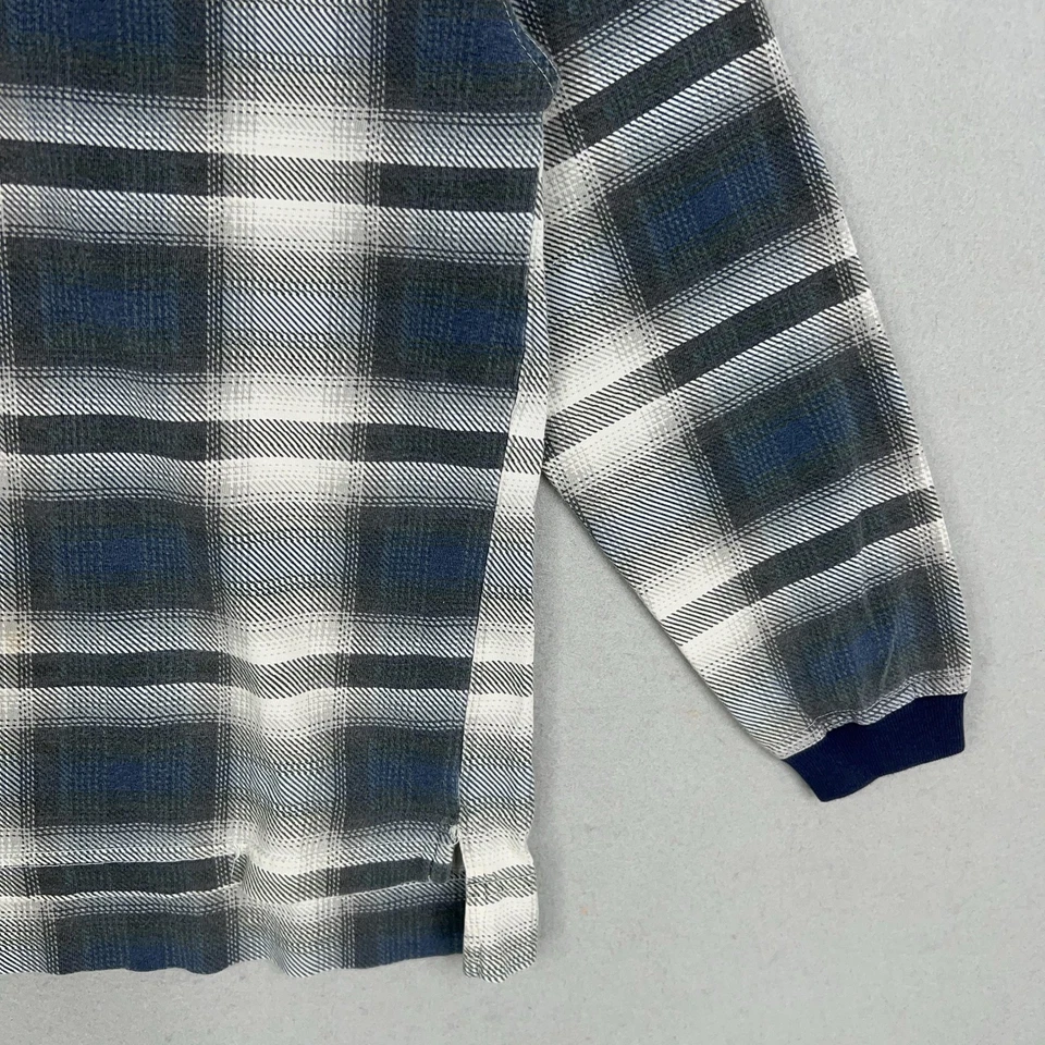 Vintage Guess Pullover Shirt Youth Small Plaid Denim Collar Western Cabin 90s - Image 4 of 4