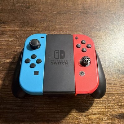 Nintendo Joy-Con Charging Grip w/ Red/Blue Controllers, Ergonomic Wireless