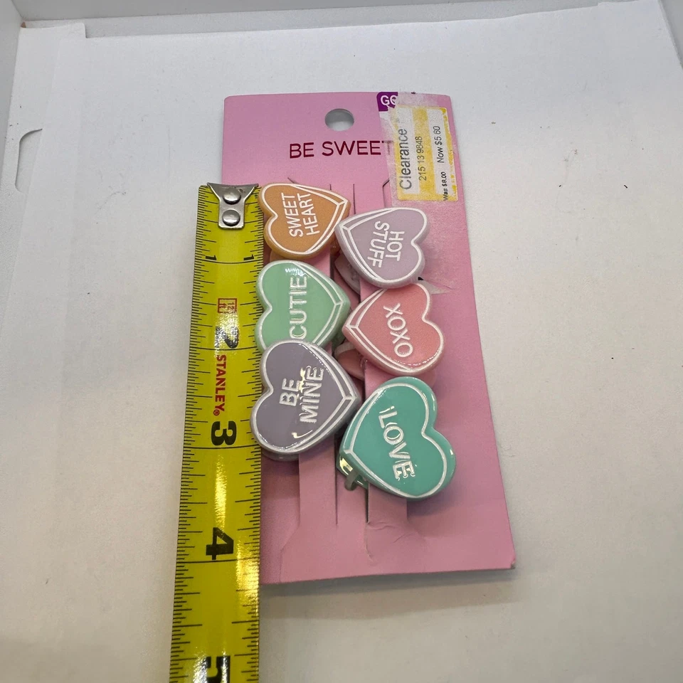 Target - Juego de 6 pinzas para el cabello Be Sweet Candy Heart ENVÍO GRATUITO Foto 4 de 4