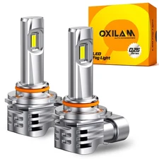 OXILAM LED 9006 Headlight 6500K White Fog Light Bulbs Bright High /Low Beam New
