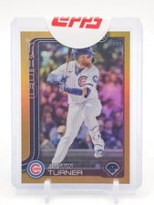 JUSTIN TURNER 2025 TOPPS UPDATE GOLD RAINBOW FOIL /50 #US27 CUBS Q0154