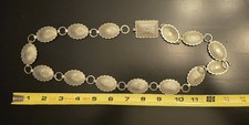 Oval Nickel Silver Concho Belt
