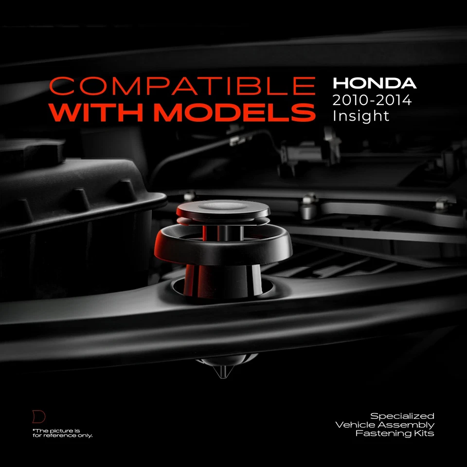 160Pcs Fasteners Bumper Fender Trim Clips Kits for Honda Insight 2010 2011-2014 - image 2 of 4