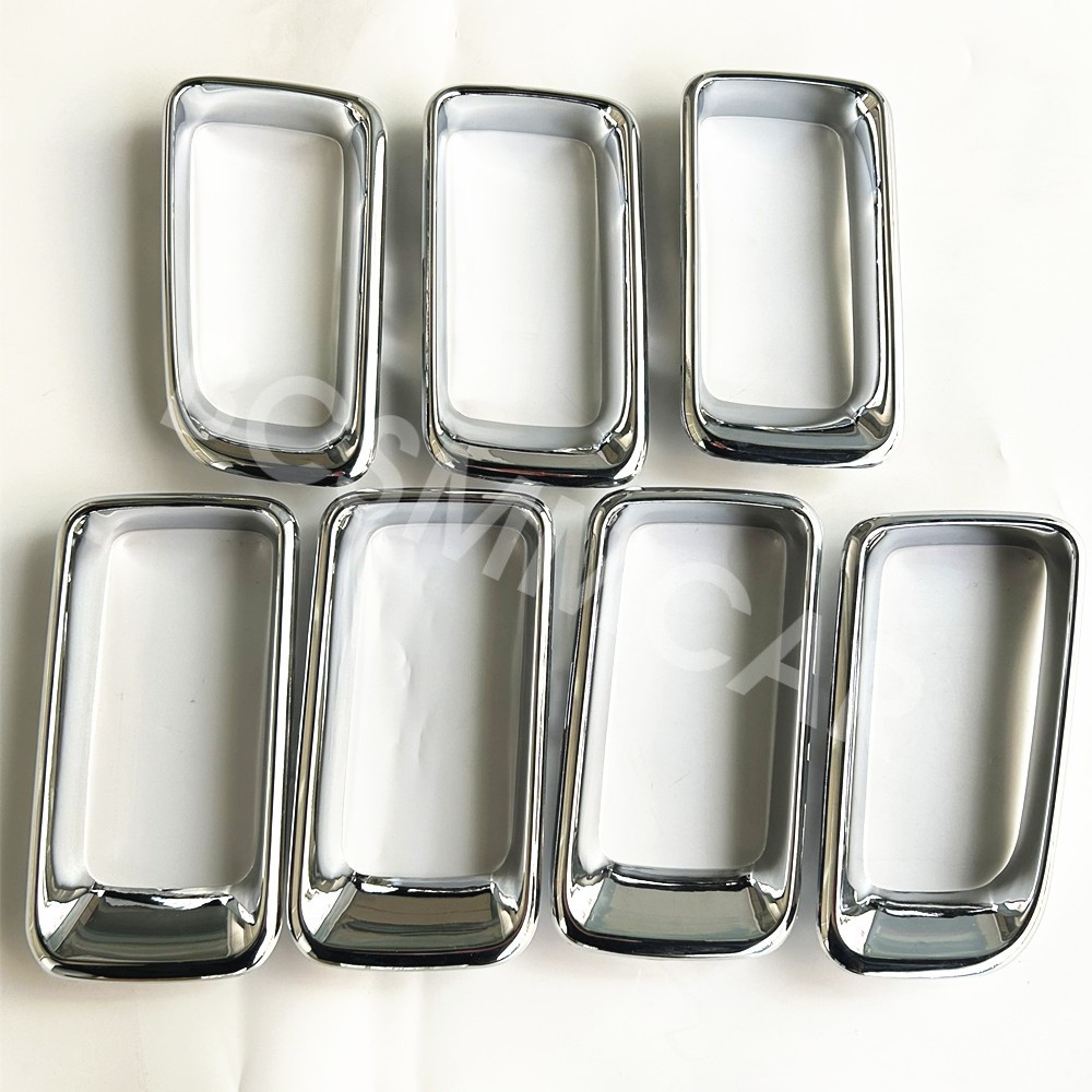 For Jeep Compass 2011-16 Front Grille Trim Molding Grill Insert Trim Ring 7pcs