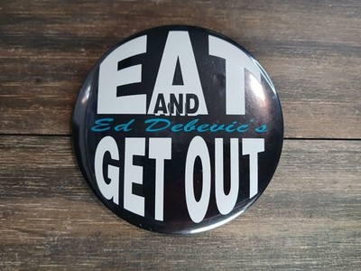 Ed Debevic's Diner Pin Promo 50's Style Quirky Snarky Servers Chicago Lapel Gear