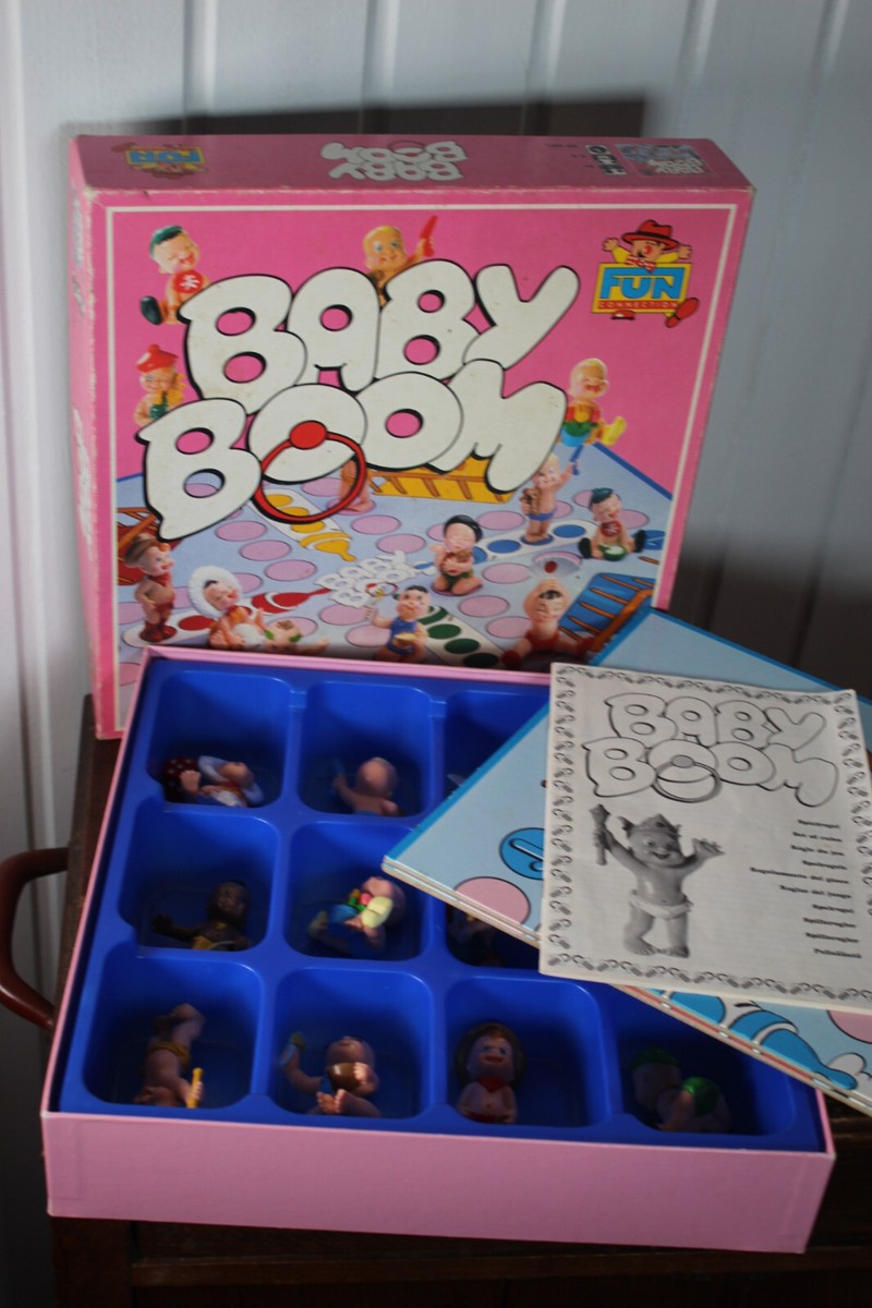 BABY BOOM BRETTSPIEL Gesellschaftsspiel 12 Baby Figuren FUN Connection Vintage EUR 77,90 - DE