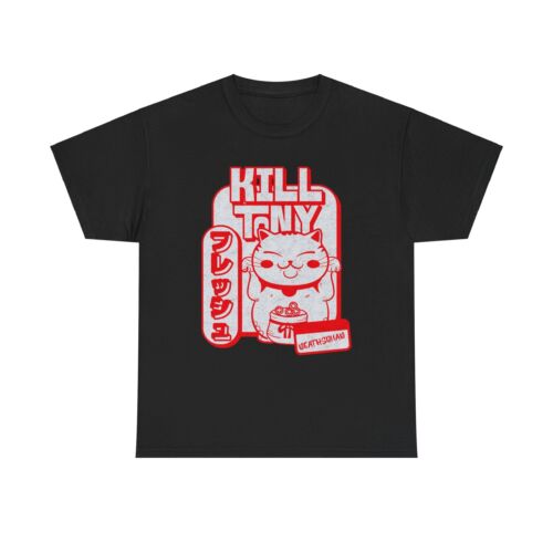 Kill Tony Podcast Lucky Maneki Neko Cat Unisex Heavy Cotton Tee - Picture 10 of 25
