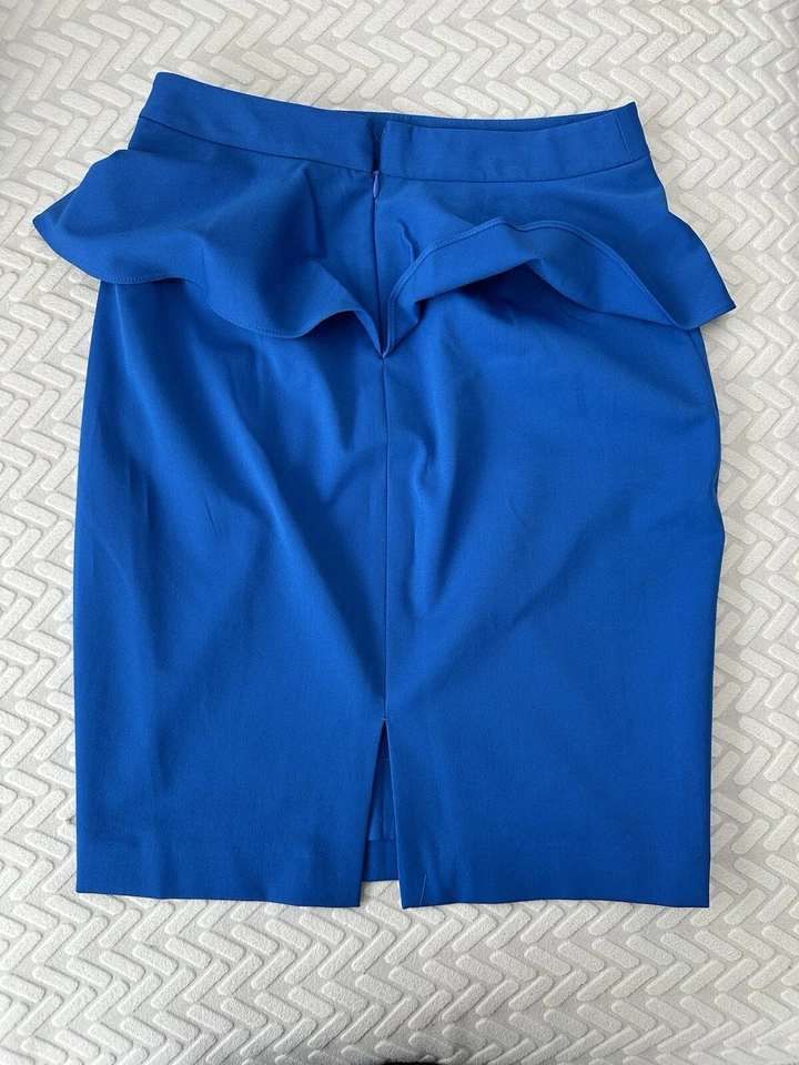 Express - Traje Falda Peplum - Azul - Talla 0 y 2 Foto 4 de 4