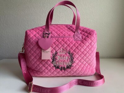 Juicy Couture XL Pink Overnight Shoulder Bag 18'' Wide x 9'' Deep x 13'' Tall
