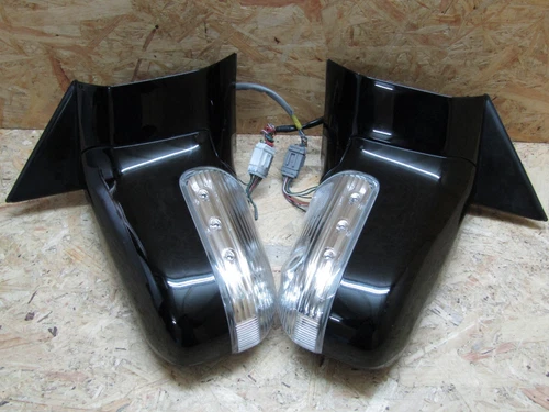 04 2010 JDM NISSAN ELGRAND E51 POWER FOLDING SIDE MIRROR LED MARKER W CAMERA OEM