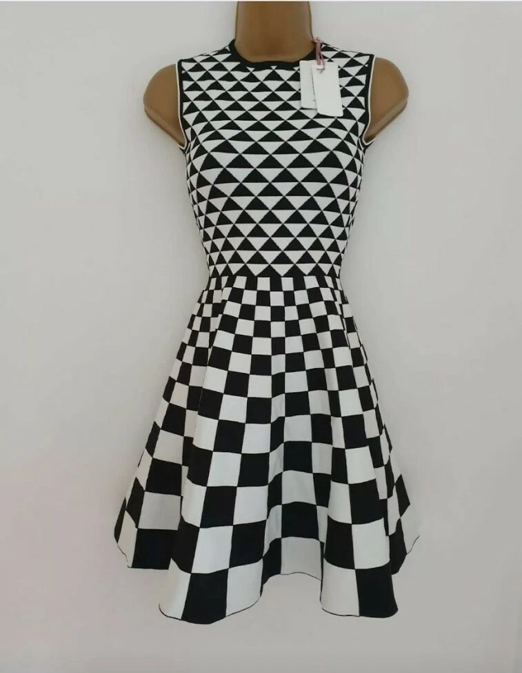 Ted baker black and white best sale dress