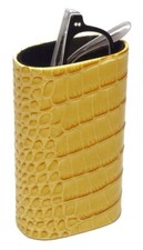 Calabria Desktop Eyeglass Holder w/Soft Lining CA-500 4 Color Choice Syn.Leather