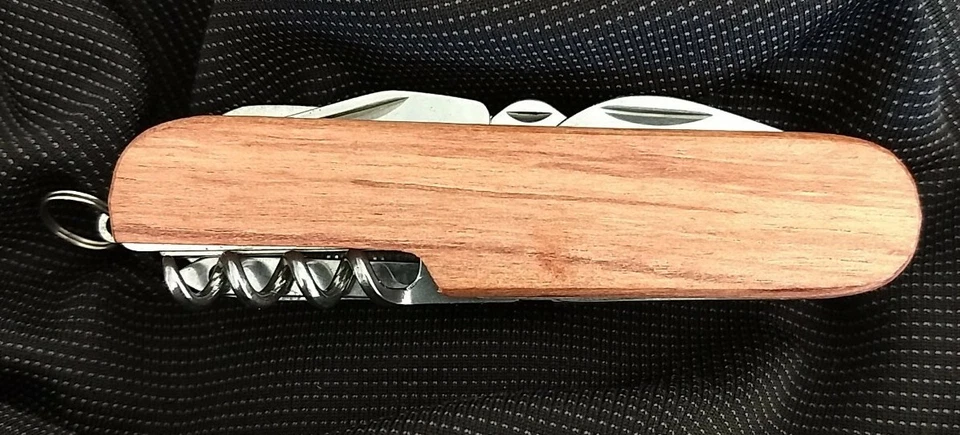 Cuchillo de Bolsillo Rite-Edge Madera Real Scout Suizo Camping Multi Herramienta-¡Envío el Mismo Día! Foto 3 de 4