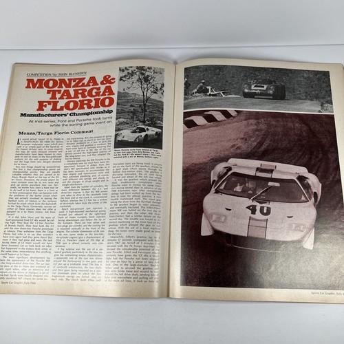 SPORTS CAR GRAPHICS MAGAZINE JULY 1968 SPANISH GRAND PRIX TARGA FLORIO FAST AUTO - Foto 8 di 8