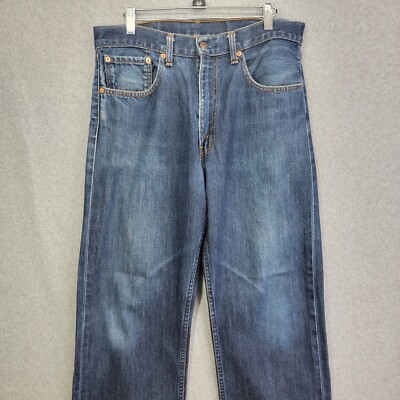 Levis 512 Jeans mens 34x34 Blue Levi Strauss Trousers vintage