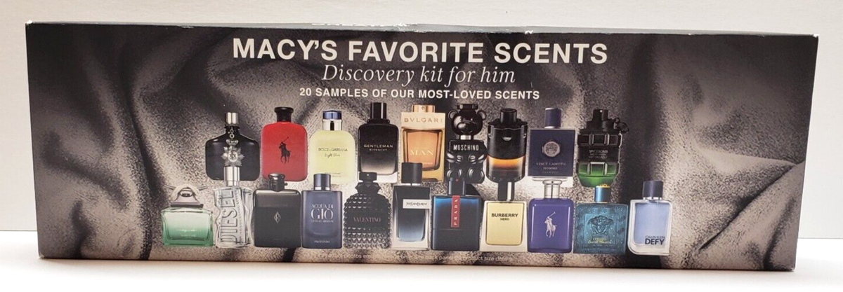 Macy's Favorite Scents Discovery Kit for Him 20 Men Cologne