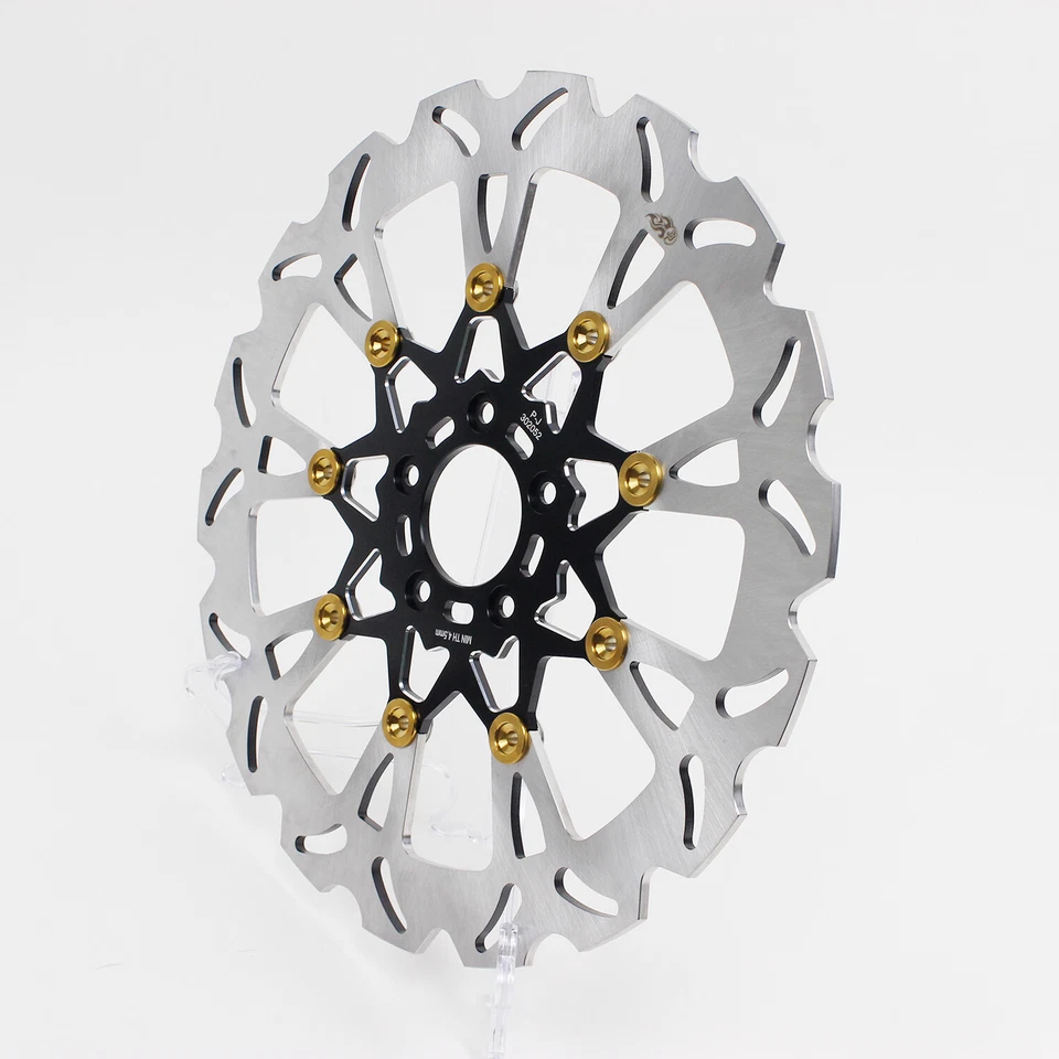 14" Big Black Front Brake Rotor for Harley 00-14 Dyna Softail FXSB 04-13 XL - Imagem 2 de 4