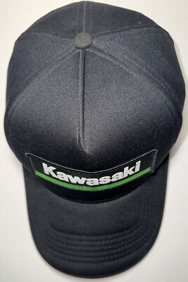 New Era 9Fifty Kawasaki Racing Green Stripe Black Pink Trucker