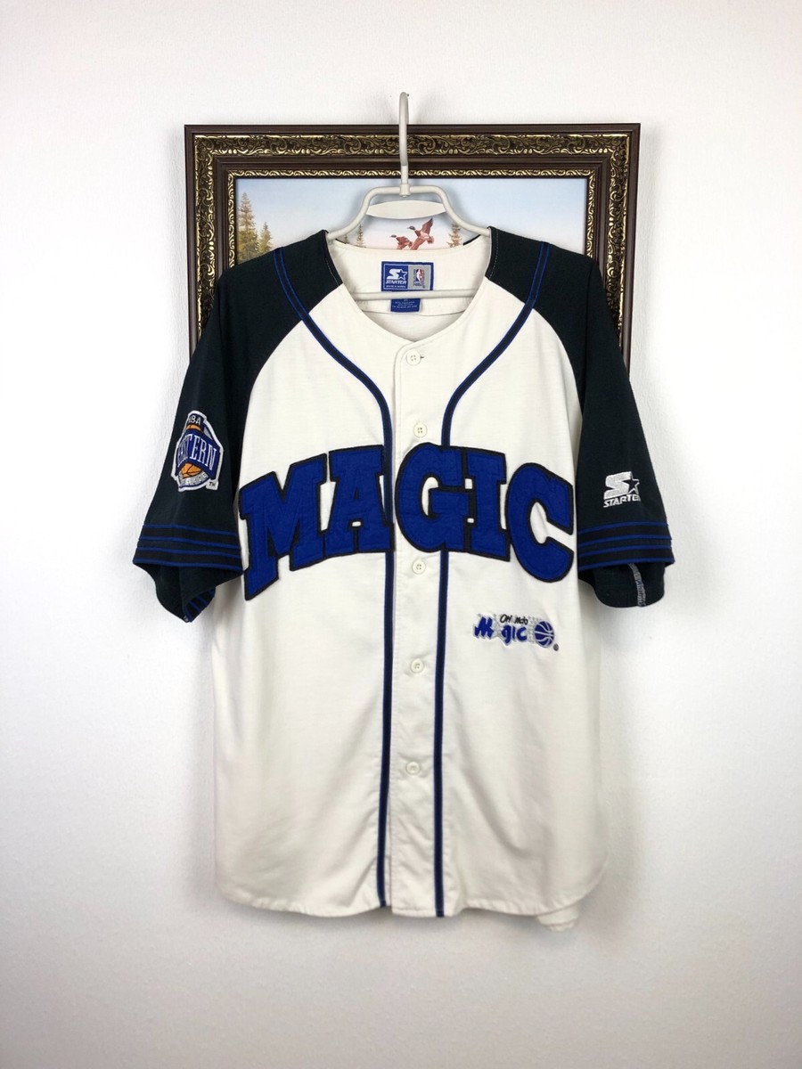 Vintage 90's Starter Orlando Magic Baseball NBA Jersey Mens Spell
