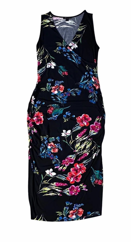 Yumi Kim Womens Midi Dress Flower Child Hold Tight Floral Maternity Dress Sz L - Image 4 of 4