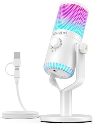 MAONO USB Condenser Microphone Gaming for Windows/Mac/PS4/PS5 DM30 RGB New F/S