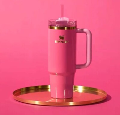 STANLEY PINK PARADE THE QUENCHER H2.0 TUMBLER | 40 OZ   LIMITED EDITION 