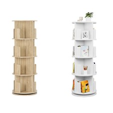 EUGAD Bücherregal 360°drehbar Standregal Drehregal 4 Ebenen Büroregal Lagerregal