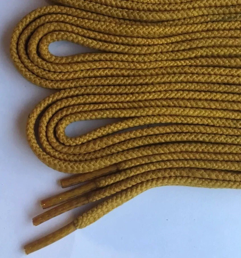 Mustard Yellow Replacement Shoe Lace 75cm 4mm 3 Pairs
